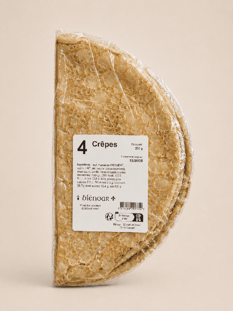 [BLN-CRE-FRO-04] Crêpes de froment fraîches x4